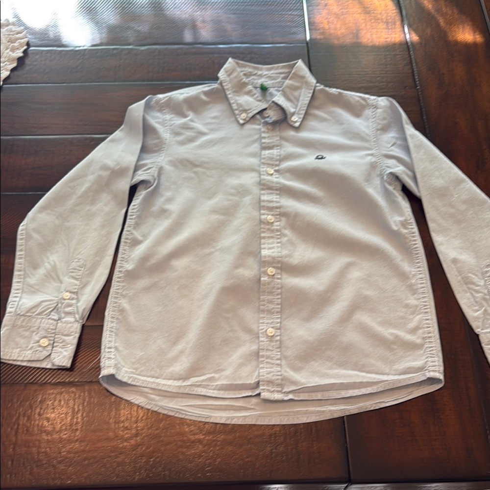 United Colors Of Benetton Gray Casual Button Down Shirt